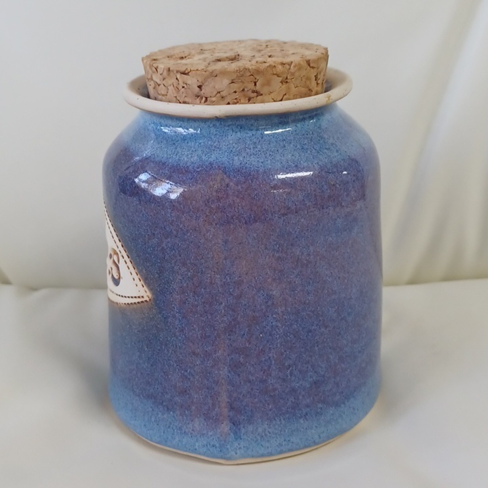 VINTAGE 1991 Dr. Brophy's Pottery Word Jar with Cork Lid - WISHES - Picture 5 of 13